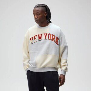 Kith for the New York Knicks Patchwork Fleece Crewneck Sweatshirt